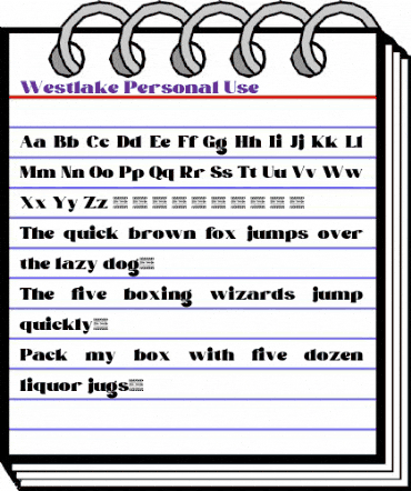 Westlake Personal Use Regular animated font preview Westlake Personal Use Regular animated font preview