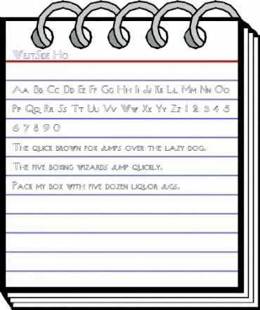 WestSide Ho Regular animated font preview