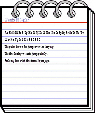 Westside LT Regular Regular animated font preview Westside LT Regular Regular animated font preview