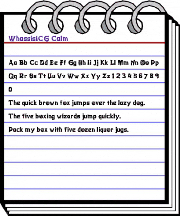 WhassisICG Regular animated font preview WhassisICG Regular animated font preview