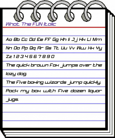 What The FUN Cursiva animated font preview What The FUN Cursiva animated font preview