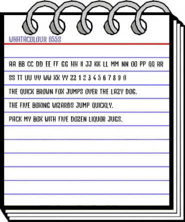 Whatacolour Solid Regular animated font preview Whatacolour Solid Regular animated font preview