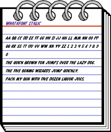 Whatafont Italic Italic animated font preview Whatafont Italic Italic animated font preview