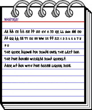 Whatka Regular animated font preview