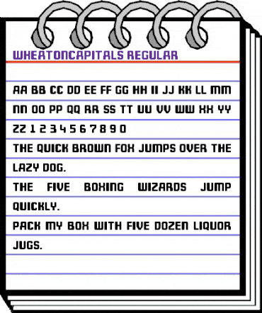 Wheaton Capitals animated font preview Wheaton Capitals animated font preview