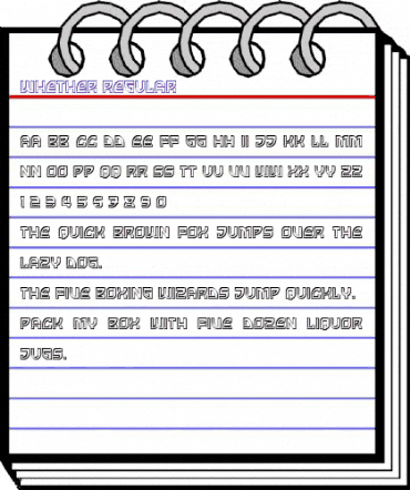 Whether Regular animated font preview