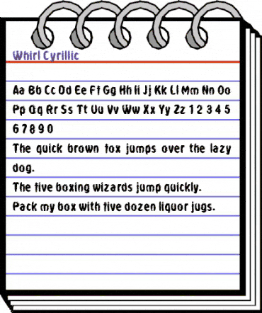 Whirl Cyrillic Regular animated font preview Whirl Cyrillic Regular animated font preview