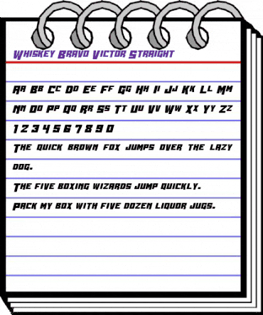 Whiskey Bravo Victor Straight Regular animated font preview Whiskey Bravo Victor Straight Regular animated font preview