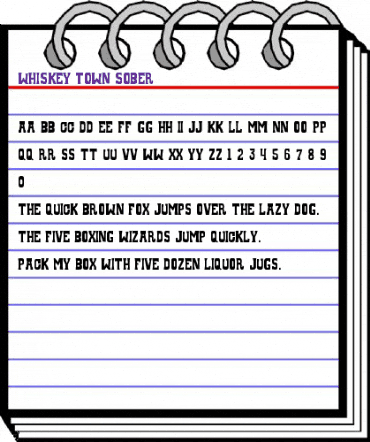 Whiskey Town Sober animated font preview Whiskey Town Sober animated font preview