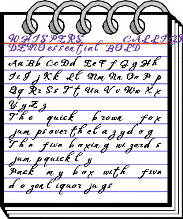 WHISPERS CALLIGRAPHY_DEMO_essential_BOLD Regular animated font preview WHISPERS CALLIGRAPHY_DEMO_essential_BOLD Regular animated font preview