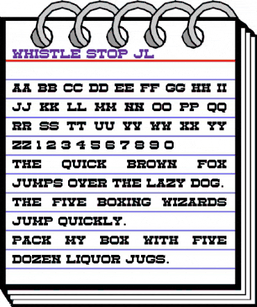 Whistle Stop JL Regular animated font preview Whistle Stop JL Regular animated font preview