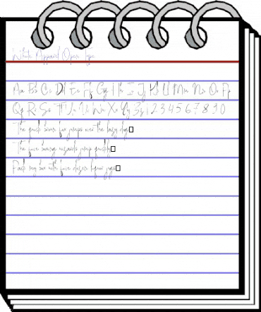 White Apparel Apparel animated font preview