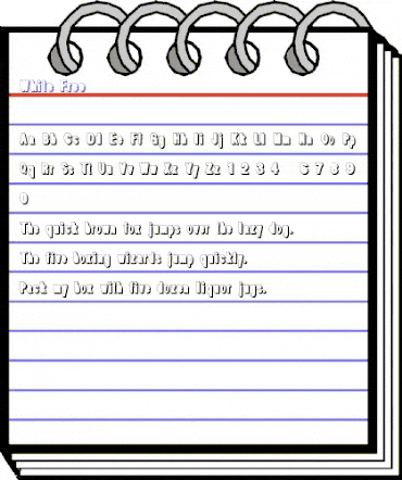 White Free Regular animated font preview White Free Regular animated font preview
