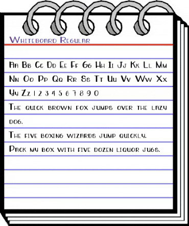 Whiteboard Regular animated font preview Whiteboard Regular animated font preview