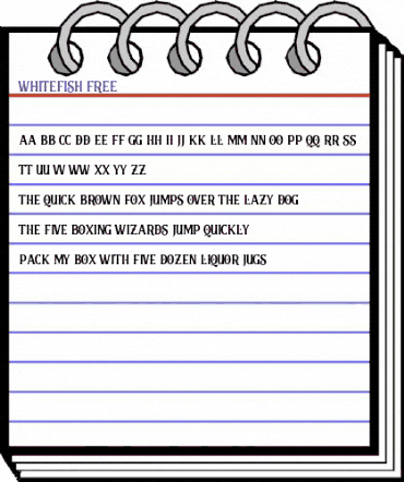 Whitefish FREE Regular animated font preview Whitefish FREE Regular animated font preview