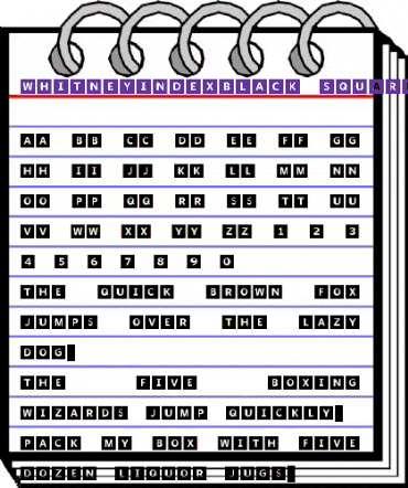 WhitneyIndexBlack Medium animated font preview