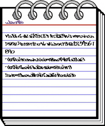 whoners Regular animated font preview