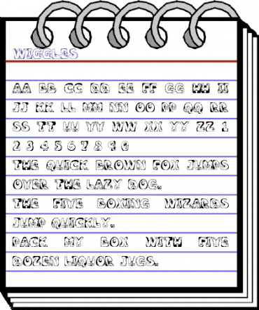Wiggles Regular animated font preview Wiggles Regular animated font preview