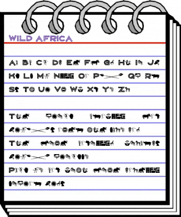 WILD AFRICA Regular animated font preview WILD AFRICA Regular animated font preview