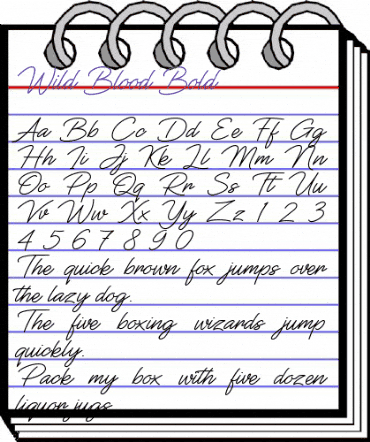 Wild Blood Bold animated font preview Wild Blood Bold animated font preview