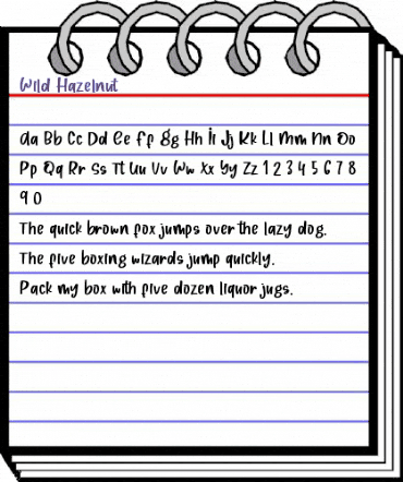 Wild Hazelnut Regular animated font preview Wild Hazelnut Regular animated font preview
