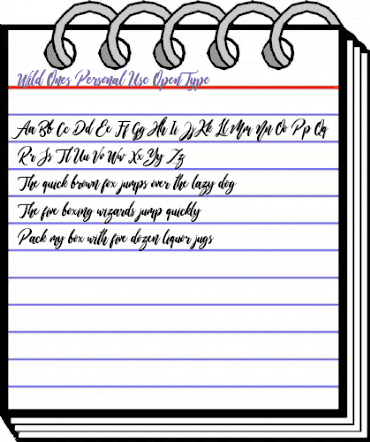 Wild Ones Regular animated font preview