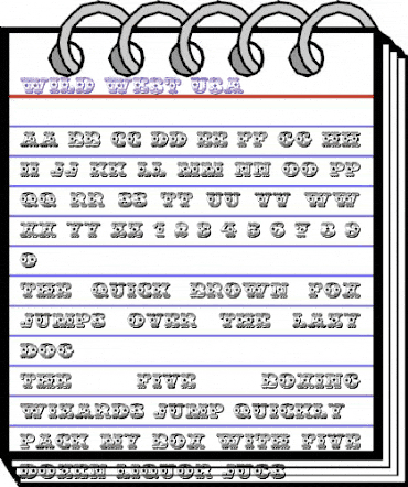 Wild West USA Regular animated font preview Wild West USA Regular animated font preview