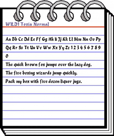 WILD1 Toxia Regular animated font preview WILD1 Toxia Regular animated font preview