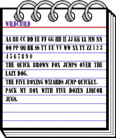 WildChild Regular animated font preview WildChild Regular animated font preview