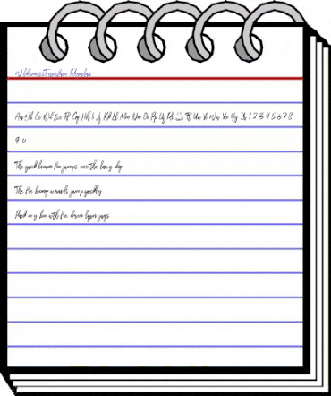 Wilderness Typeface Regular animated font preview