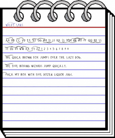 Wildy Sans Regular animated font preview Wildy Sans Regular animated font preview
