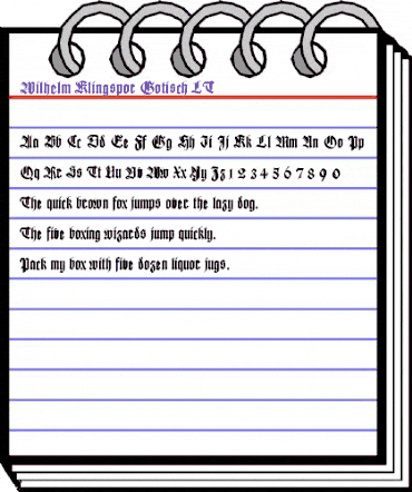 WilhelmKlingsporGotisch LT Regular animated font preview WilhelmKlingsporGotisch LT Regular animated font preview