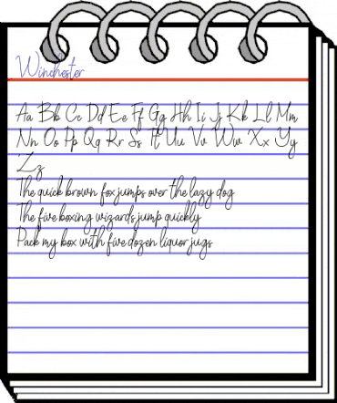 Winchester Regular animated font preview
