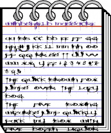 Windshield Massacre Regular animated font preview Windshield Massacre Regular animated font preview