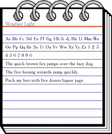 Windsor Light animated font preview Windsor Light animated font preview