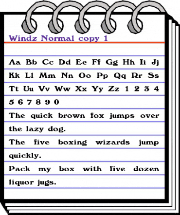 Windz Regular animated font preview Windz Regular animated font preview