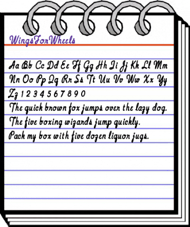 WingsForWheels Regular animated font preview WingsForWheels Regular animated font preview