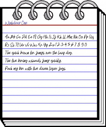 Winkdeep One Regular animated font preview Winkdeep One Regular animated font preview
