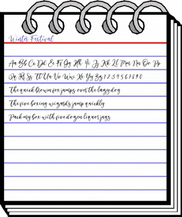 Winter Festival Regular animated font preview Winter Festival Regular animated font preview