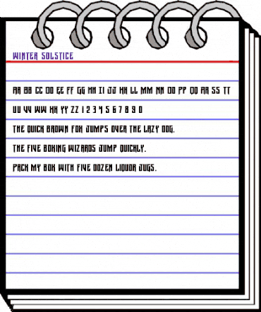 Winter Solstice Regular animated font preview Winter Solstice Regular animated font preview