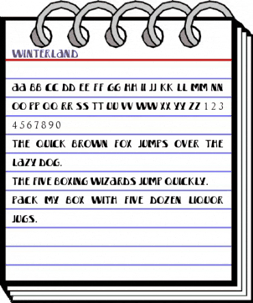 Winterland Regular animated font preview Winterland Regular animated font preview