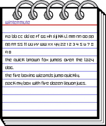 Wintermute Regular animated font preview Wintermute Regular animated font preview