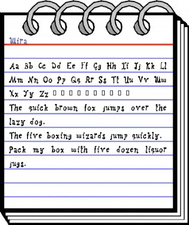 Wira Regular animated font preview