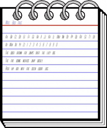 Wire Bold Italic animated font preview Wire Bold Italic animated font preview