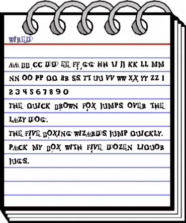 Wired Regular animated font preview Wired Regular animated font preview