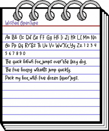 Wished Regular animated font preview Wished Regular animated font preview