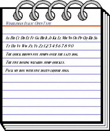 Wishleman Italic Regular animated font preview Wishleman Italic Regular animated font preview