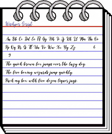 Wishper Script Regular animated font preview Wishper Script Regular animated font preview
