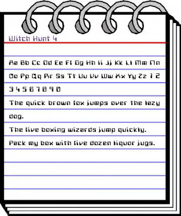 Witch Hunt 4 Regular animated font preview