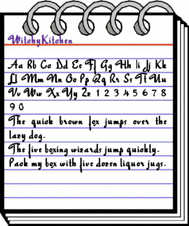 WitchyKitchen Regular animated font preview
